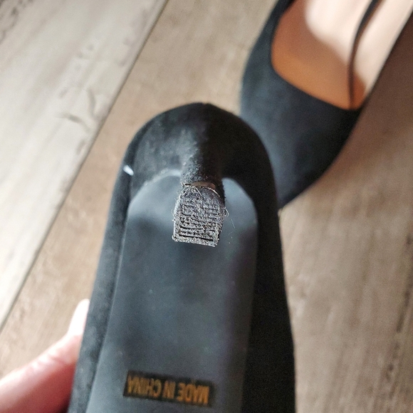 Oripalla Pointed Toe Black High Heels Women's Size 8 EUC - Picture 7 of 16